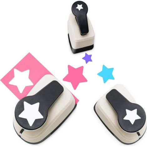 Irovami Perforatrices étoiles – 3, plastique/métal, loisirs créatifs, papier (1/5)