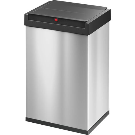 Hailo Big-Box Swing L, Großraum-Müllbox, 35 ltr, Edelstahl