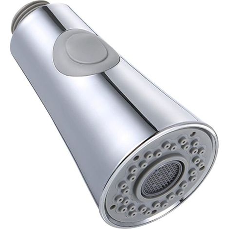 Robinet de cuisine avec pommeau de douche extractible, double fonction, comprend un clapet anti-retour de rechange, raccord G1/2, finition chromée polie. (1/5)