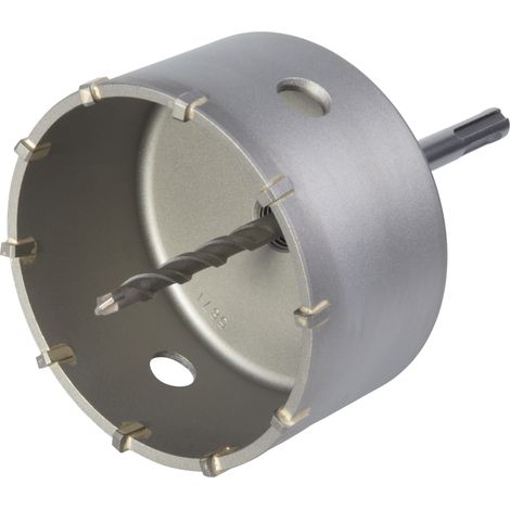 wolfcraft - Trépan CT avec axe pilote SDS-Plus - Diamètre 105 mm - Profondeur de coupe 46 mm. Foret Centreur - réf. 5490000