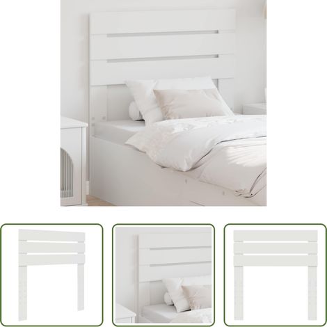 vidaXL Tête de lit Blanc Bois d'ingénierie (1/5)