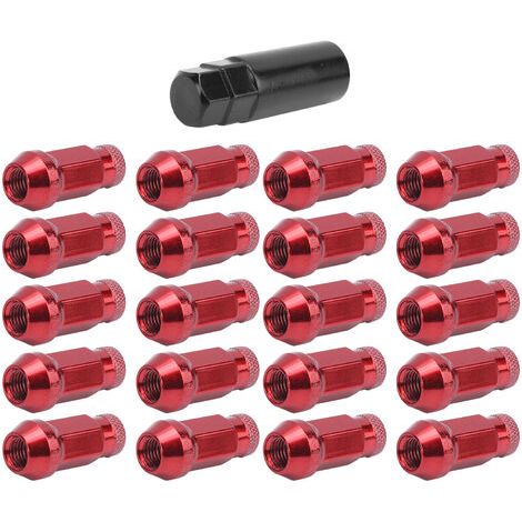 20 tuercas de rueda de acero aleado 50BV30 M12x1.5 de alta resistencia con rosca roja, repuesto para Mazda (1/5)