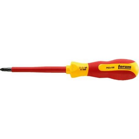 Cacciavite Ph Vde Phillips Con Lama Circolare, Dimensione: Ph 0, Lunghezza La Lama 60 Mm, Lunghezza Totale 145 Mm, Diametro Della Lama: 4,8 Millimetri