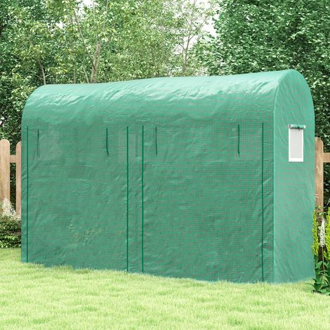 serra giardino 300x100x200 con 4 finestre verde HAVRYA (1/5)
