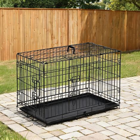 Cage de transport pour animaux schwarz 75 x 48,5 x 53 cm (1/5)