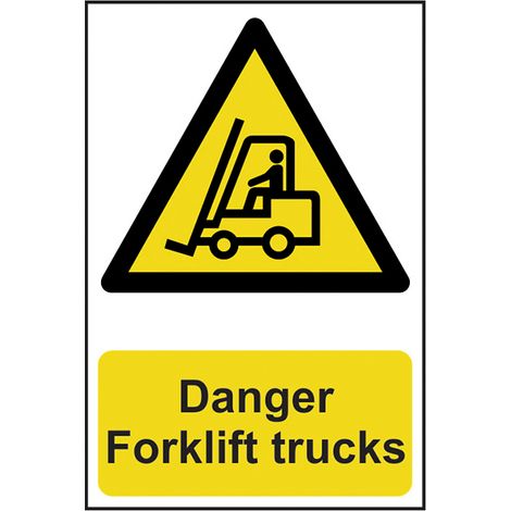 Danger Forklift Trucks - Pvc 200 X 300Mm