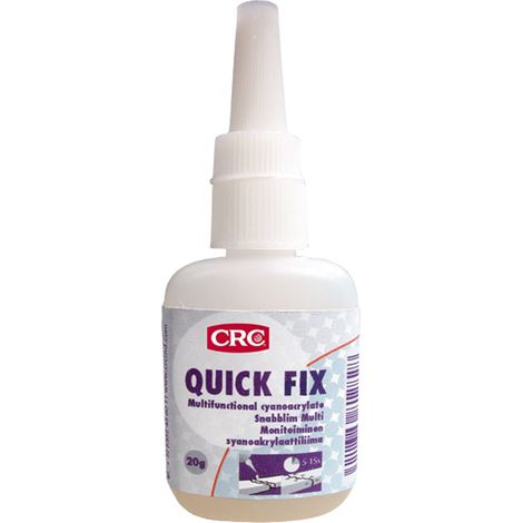 Colle cyanoacrylate multi-usages Quick Fix flacon 20g - CRC - 30709 (1/3)
