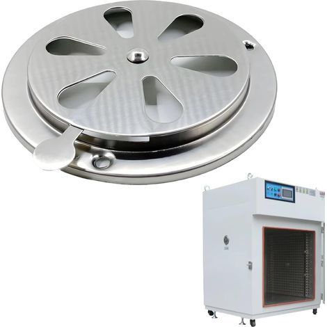1 Piece Stainless Steel Ventilation Rosette, Round Ventilation Grille, 125mm Stainless Steel Ventilation Grille Exhaust Duct Incoming Air Exhausted Air Ventilation Adjustable Shutters (1/5)
