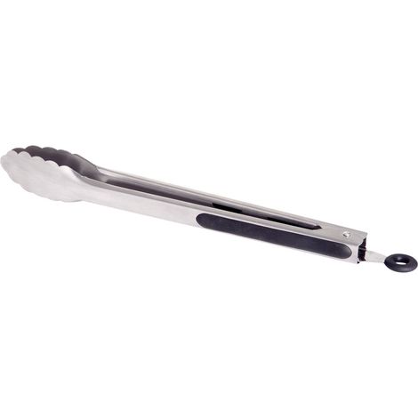 Allgrill BBQ- und Grillzange aus Edelstahl 31 cm ergonomisch Wellenschliff