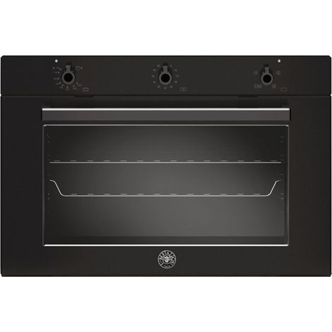 Bertazzoni F905PROGKN. Dimensione del forno: Largo, Tipo di forno: Forno a gas naturale, Capacità interna forno totale: 88 L. Posizionamento dell'apparecchio: Da incasso, Colore del prodotto: Nero,... (1/4)