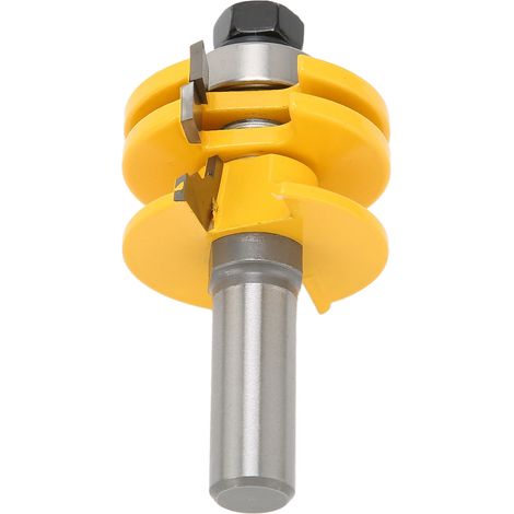 Fraise à tenon bois, jeu de fraises à copier et moulurer, queue 1/2 pouce, pour affleurer et rainurer portes de placard, coupe-bois professionnel (1/5)