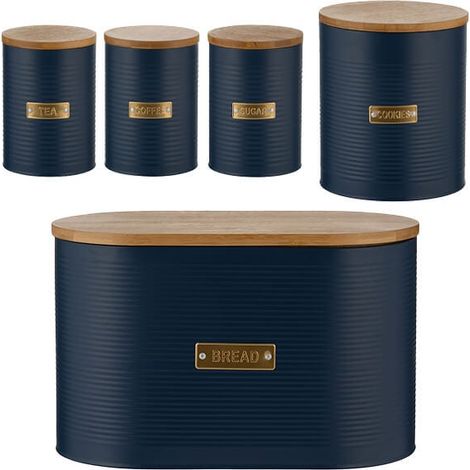 Typhoon Otto Navy 5 Piece Kitchen Storage Set