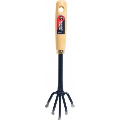 Griffe à Fleurs 5 Dents Bois Outil De Jardinage Robuste Pour Préparer La Terre. - Spear & Jackson (1/4)
