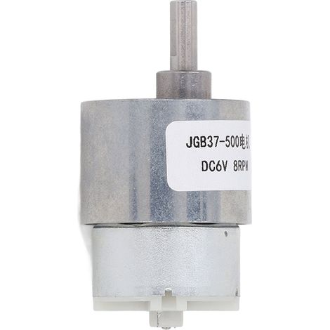 Gleichstrom-Getriebemotor, 8 U/min, Aluminium-Messing, hohe Härte, abriebfest, stabiles Getriebe, Drehzahlreduzierung, 6 V (1/5)