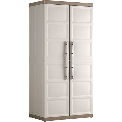 KETER - Armoire haute XL EXCELLENCE 89x54x182 Sable/Terre (1/4)