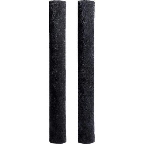 Lot de 2 protège-poignées de porte de réfrigérateur, pratiques et anti-poussière, antidérapants, réutilisables et lavables, compatibles avec le four à micro-ondes.-Black (1/5)