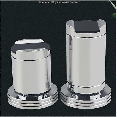 Pieds de support réglables en alliage d'aluminium pour câbles audio Hi-Fi, supports de câbles d'alimentation pour amplificateur, à fixer avec un clou (a)
