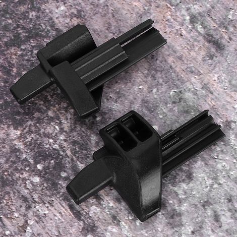 2 Stück Gepäckraumabdeckungsclips aus Kunststoff, Halterung A16969302849051, passend für Mercedes-Benz W169 A-Klasse, Schwarz (1/5)