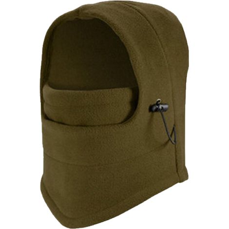 Cagoule De Ski En Polaire - Masque Facial Coupe-Vent Chaud - Pour Moto Et Sports D'Hiver - Taille Unique (1/5)