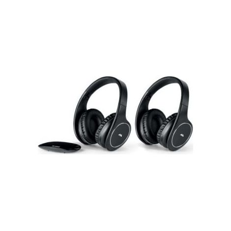 Meliconi HP Easy Digital Bundle Auriculares Inalámbrico y alámbrico Diadema MicroUSB Negro