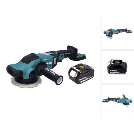 Lijadora excéntrica con batería Makita DPO 600 M1 18 V 150 mm XPT Brushless + 1 batería de 4,0 Ah - sin cargador (1/5)
