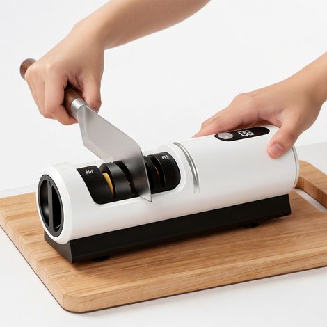 Aiguiseur couteaux electrique USB mini noir pour la maison (1/5)