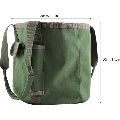 Sacoche de jardin portable étanche avec seau et pochette de rangement. (1/5)