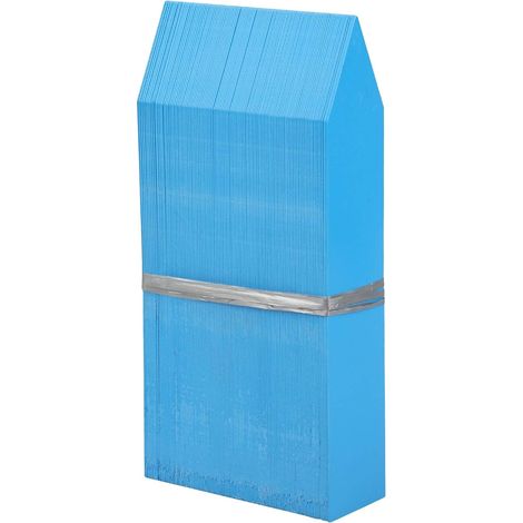 Étiquettes de jardin, paquet de 100 feuilles, étiquettes adhésives bleues pour plantes, 10 x 2 cm, en plastique, pour herbes aromatiques et légumes. (1/5)