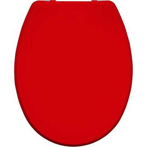 Traditional Toilet Seat Red Bathroom Round Bottom Fix Plastic Bemis Sta-Tite