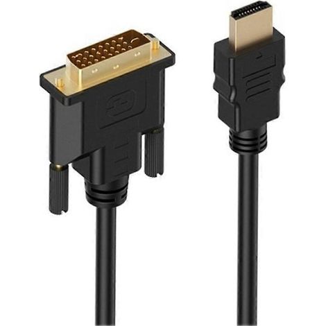 Câble DVI vers HDTV, câble compatible HDMI vers DVI, 15 m ou 3 m, 1080p 3D, adaptateur DVI-D 24 broches (1 broche) pour TV, boîtier DVD, PC et projecteur. (1/5)