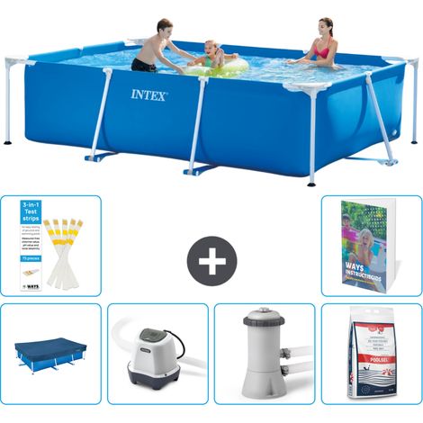 Rechteckiger Frame Pool - 300x200x75 cm - 7-teilig S127