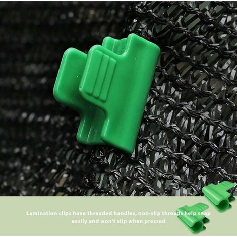 Clips Serre-Jardin - 35 Pièces - Compatible Tubes 15-16 mm - Pour Bâches Ombrage et Films de Serre (1/5)