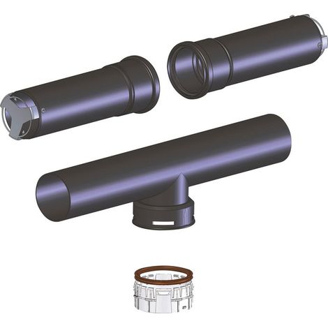 Terminal de toiture extensible 80 mm – Compatible chaudières à ventouses gaz et fioul – Température maximale 120°C – Garantie 2 ans