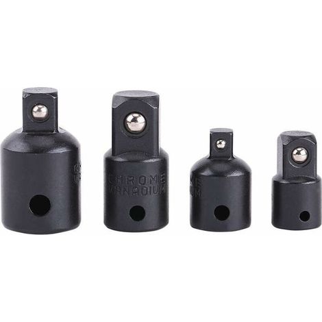 Jeu de 4pcs Adaptateurs Augmentateurs et Réducteurs 1/2, 3/8, 1/4 pour Douilles aux Clefs (1/4)