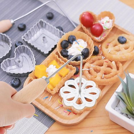Set di stampini per biscotti e cialde, utensili da cucina (1/4)
