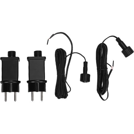 Adaptateur d’alimentation pour gonflables extérieurs 12 V/1 A avec câble de 3 m – étanche IP44, 2 pièces (1/5)
