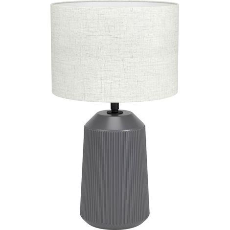 Eglo Tischlampe Capalbio 41 x 23 cm grau/natur (1/3)