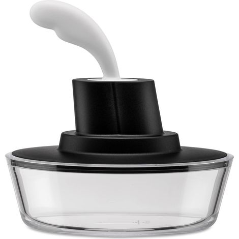 A di Alessi ASG13 B - Ship Shape Magnete, Resina Termoplastica, con spatola in acciaio inossidabile 18/10, Nero/bianco (1/5)