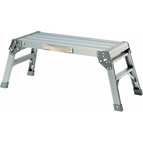 BRB Arbeitsplattform aus Alu, Plattform LxBxH 760 x 300 x 370 mm, Tragkraft 150 kg (1/2)