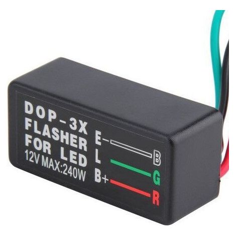 DOP-3X LED Turn Signal Controller for Motorcycle and Car, Three-Wire Turn Signal (1/5)