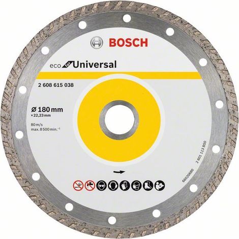 Bosch Multi Material Turbo Diamond Trennscheibe, 180 x 22.23 x 7 mm 10 Stk. - 2608615047 (1/2)