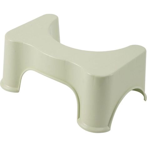 Marche Pied WC Ergonomique 35° Escabeau de Toilette Antidérapant Universel pour Séniors Enfants Femmes Enceintes [Vert]