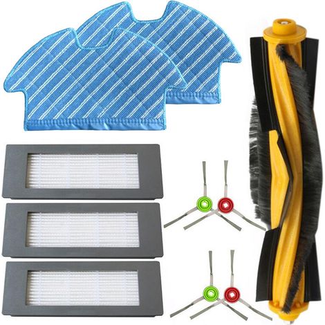 Für Deebot Ozmo 900 Filterbürsten-Wischtuch-Set Staubsaugerroboter-Ersatzteile Walzen-Seitenbürste (1/5)