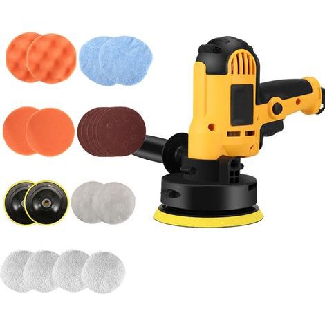 Applicable Polisseuse Tampon,Polisseuse Orbitale AléAtoire à Double Action De 5 Pouces 125mm,Kit De DéTails De Voiture,pour Le Polissage Et Le Cirage De Voiture,Kit De Polisseuses De Voiture (1/5)