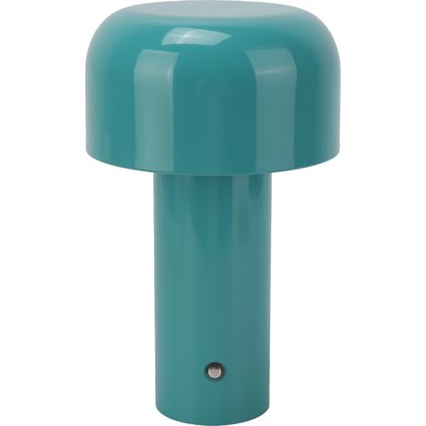 Lampe champignon USB moderne et simple, lampe de bureau rechargeable USB en forme de champignon bleu, petite veilleuse pour bar, restaurant ou chambre. (1/5)