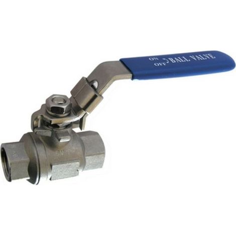 VALVOLA A SFERA FF CON LEVA ACCIAIO INOX 1&quot