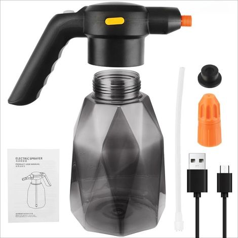 Arroseur électrique portatif Rechargeable de 2L, arrosoir atomisant, pulvérisateur d'eau pour plantes de jardin (1/5)