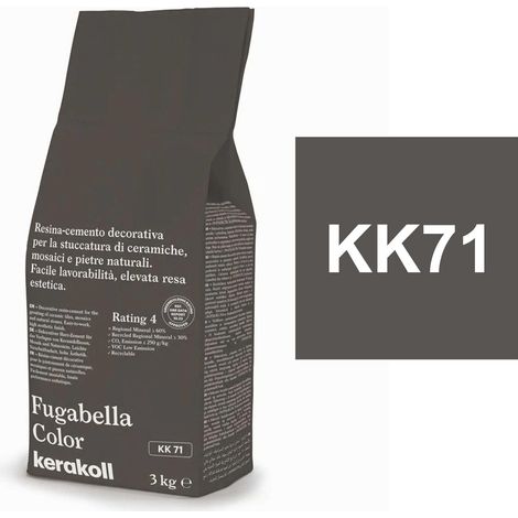 Stucco fugabella color kk 71 resina-cemento 3kg