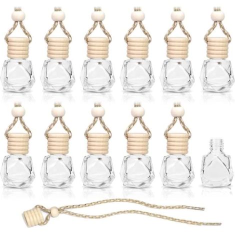 Flacons de parfum désodorisants - Non spécifié - 10 pièces - Verre transparent - 8ml - Parfum de longue durée (1/4)