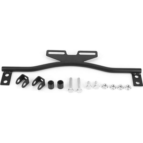 Support D'Éclairage De Moto Barre Montage Projecteur LED Conduite Brouillard Passant Clignotant Phare Antibrouillard Universel Pare Chocs Avant Lumière Auxiliaire Angle Réglable Porte Plaque (1/5)